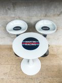 Martini Racing Set - Bar Chairs and Table