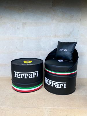 Ferrari Barrel Chair and Table
