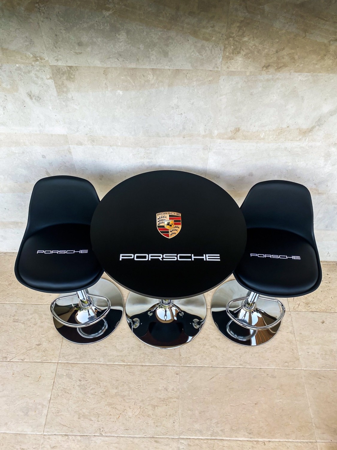 Porsche Bar Chairs and Table