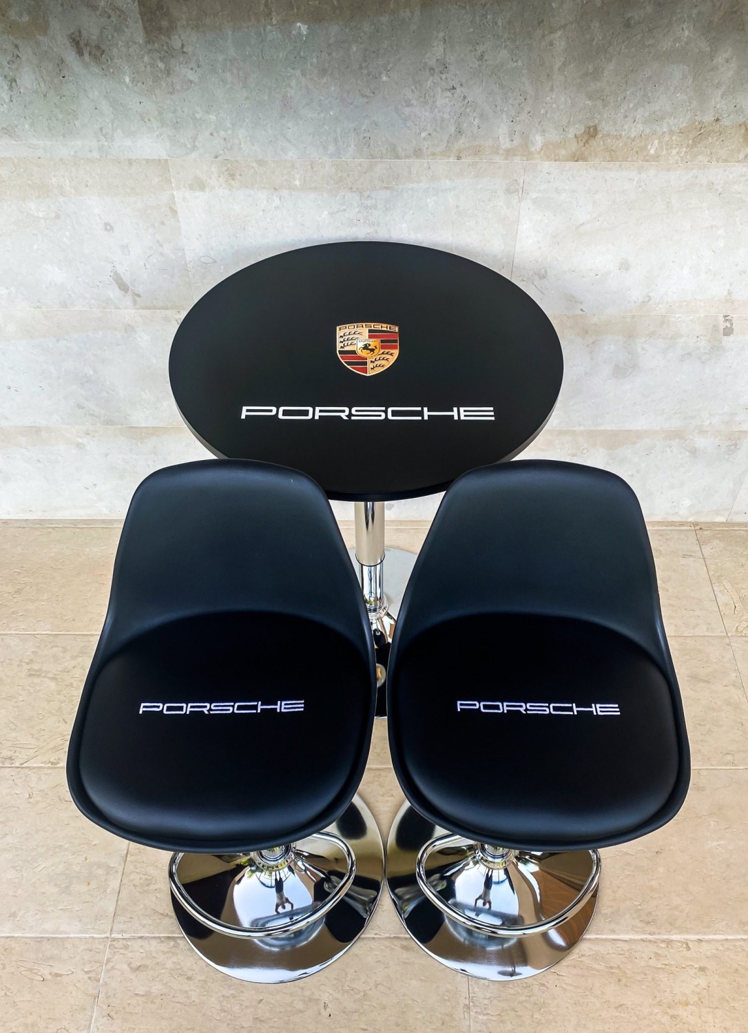 Porsche Bar Chairs and Table