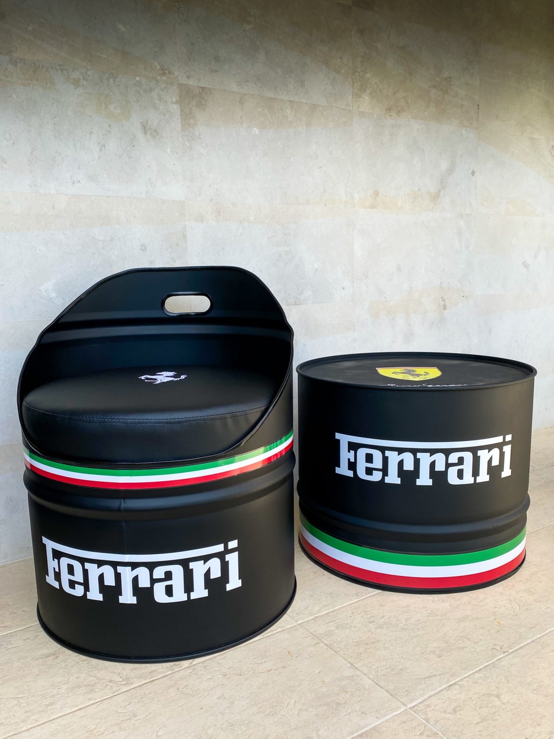 Ferrari Barrel Chair and Table