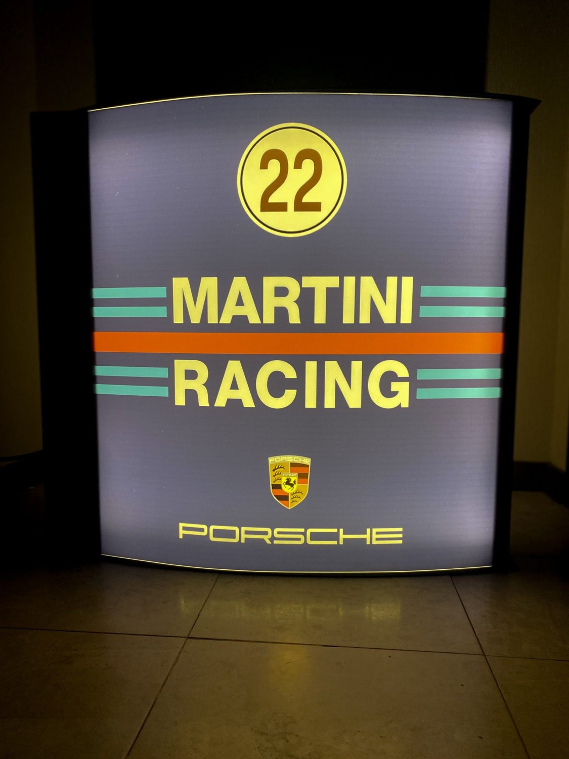 Porsche Martini Racing Luminous Sign