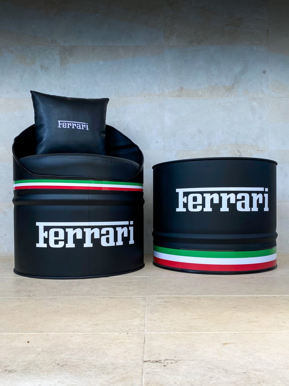 Ferrari Barrel Chair and Table