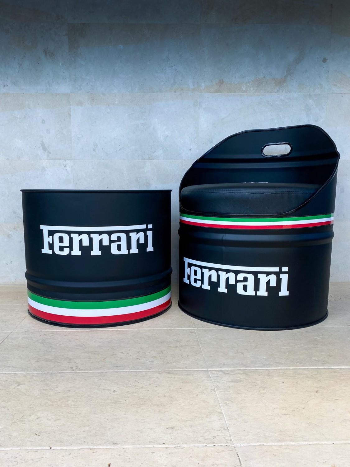 Ferrari Barrel Chair and Table