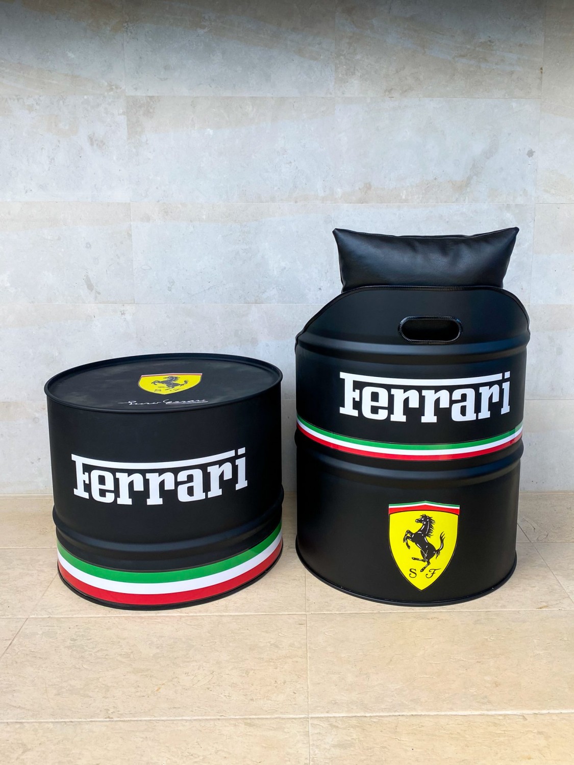 Ferrari Barrel Chair and Table