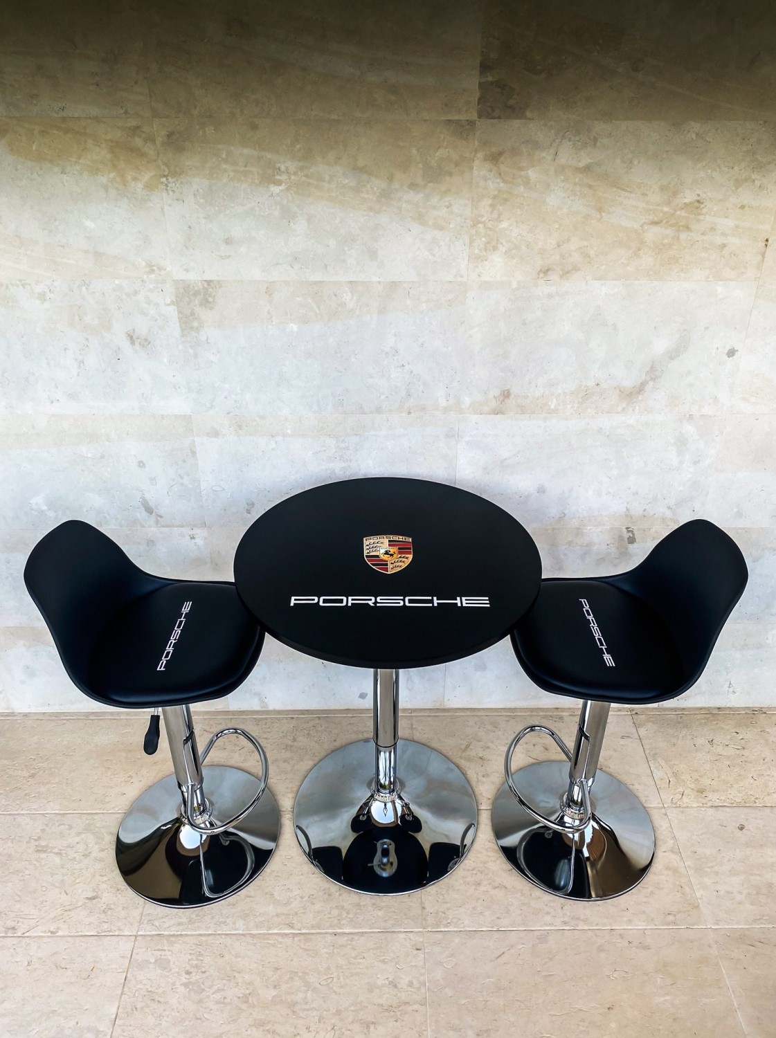 Porsche Bar Chairs and Table