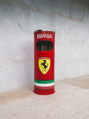 Ferrari Standing Ashtray Bin