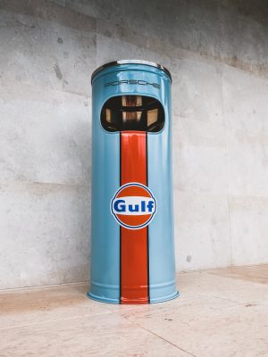 Gulf Standing Ashtray Bin