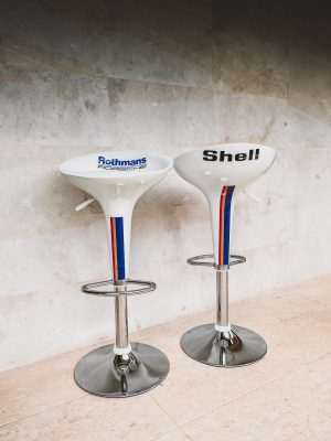 Porsche Rothmans Bar Chairs