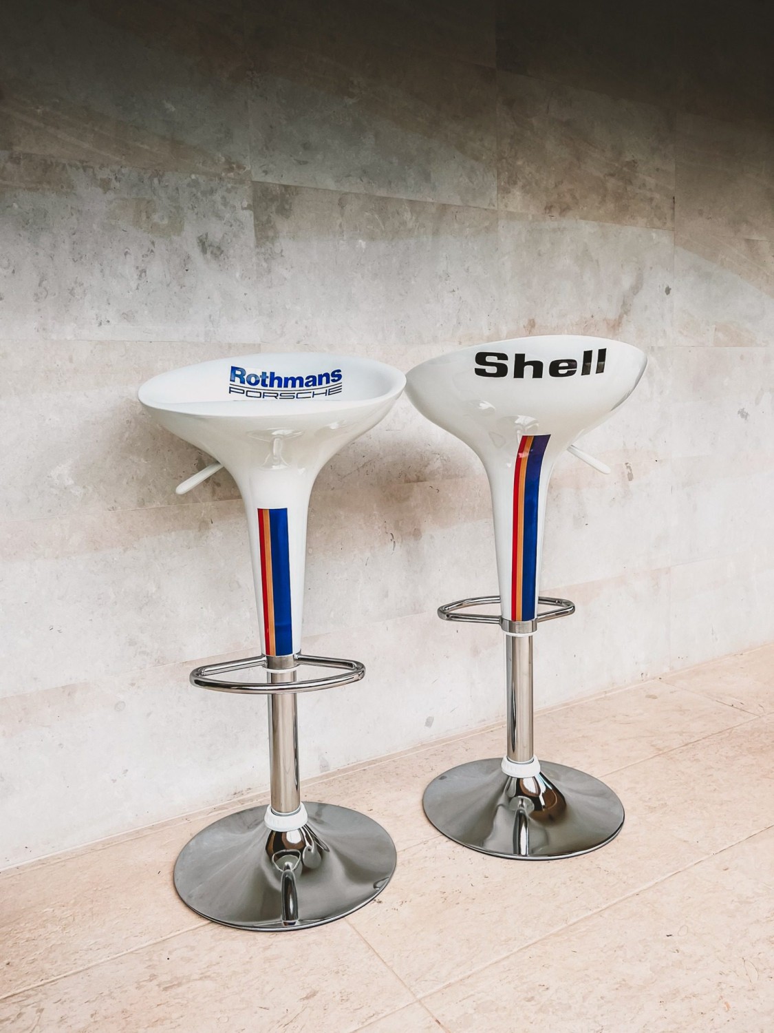 Porsche Rothmans Bar Chairs