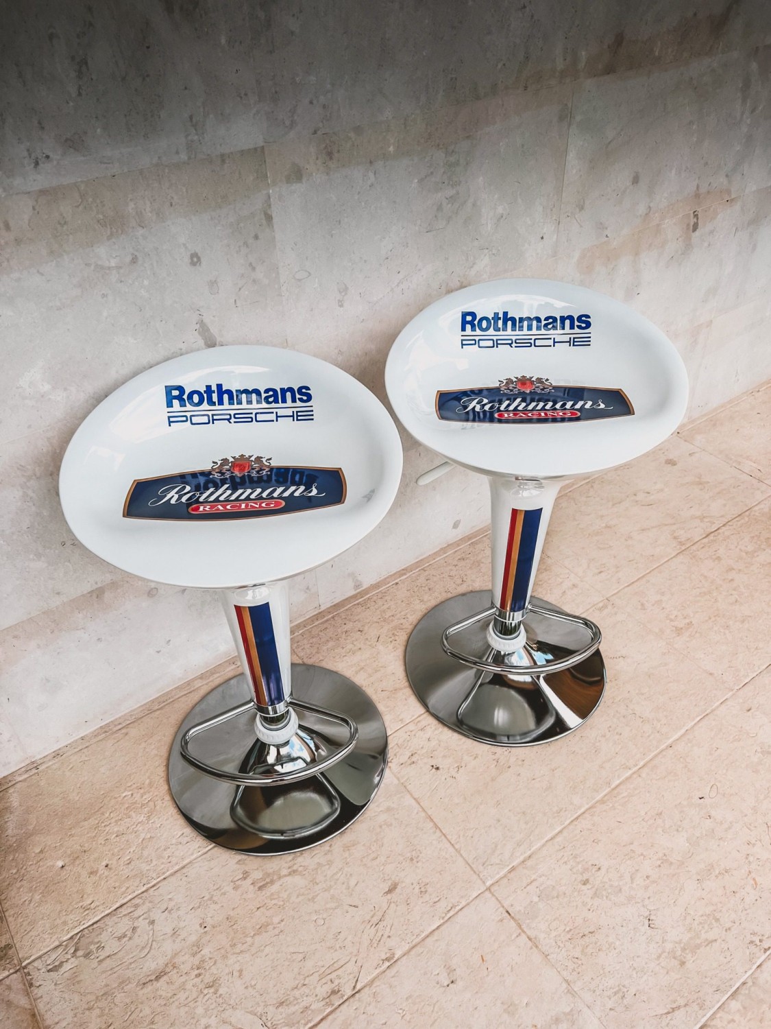 Porsche Rothmans Bar Chairs