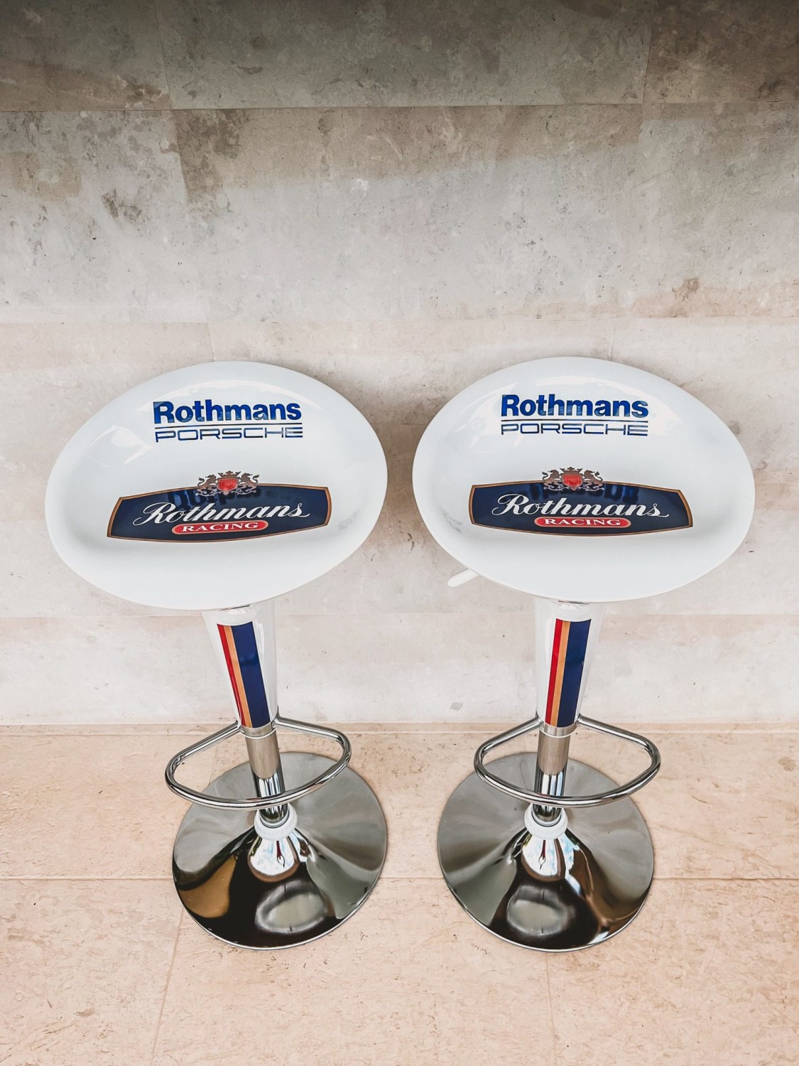 Porsche Rothmans Bar Chairs